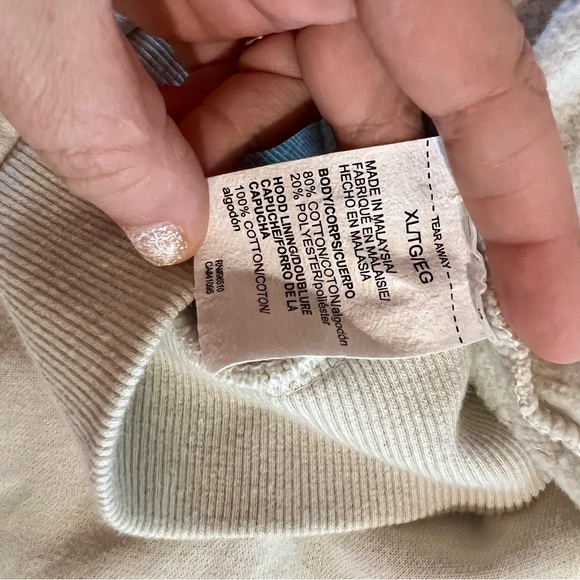 Under Armour Beige Zip-Up Hoodie - Picture 4 of 4